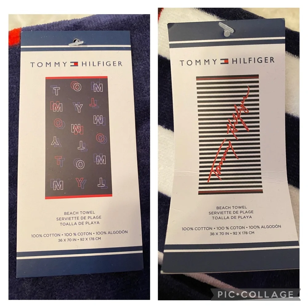 ✨🆕✨Bundle!!!Two Brand New Tommy Hilfiger Beach Towel